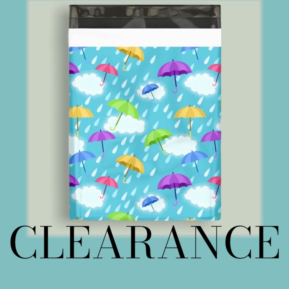 CLEARANCE 25 10X13 Umbrella Poly Mailers - Picture 2 of 6